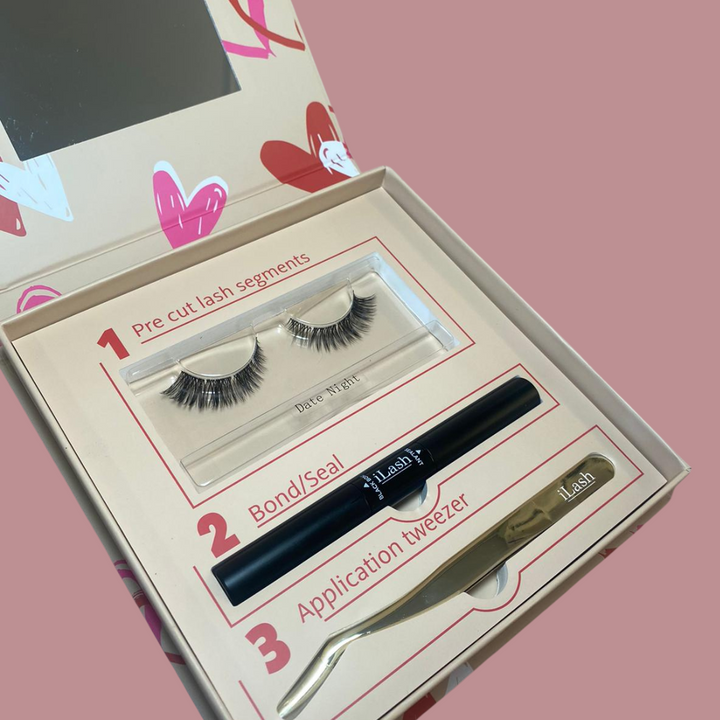 LIMITED EDITION: The look of love valentines gift box ( NEW bond & seal duo, segment lashes+ application tweezer)